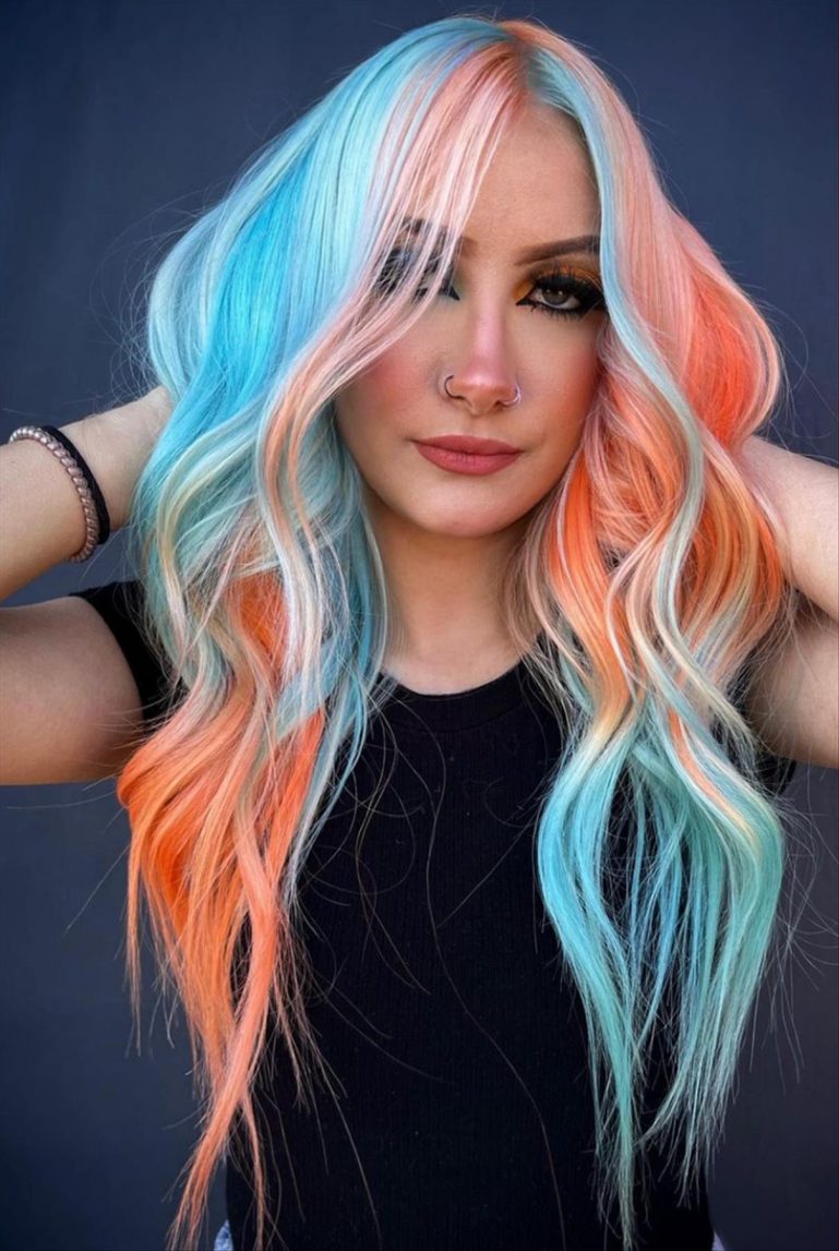 50 Cool TwoTone Hair Colors For Fall Hair Dye Ideas Lily Fashion Style