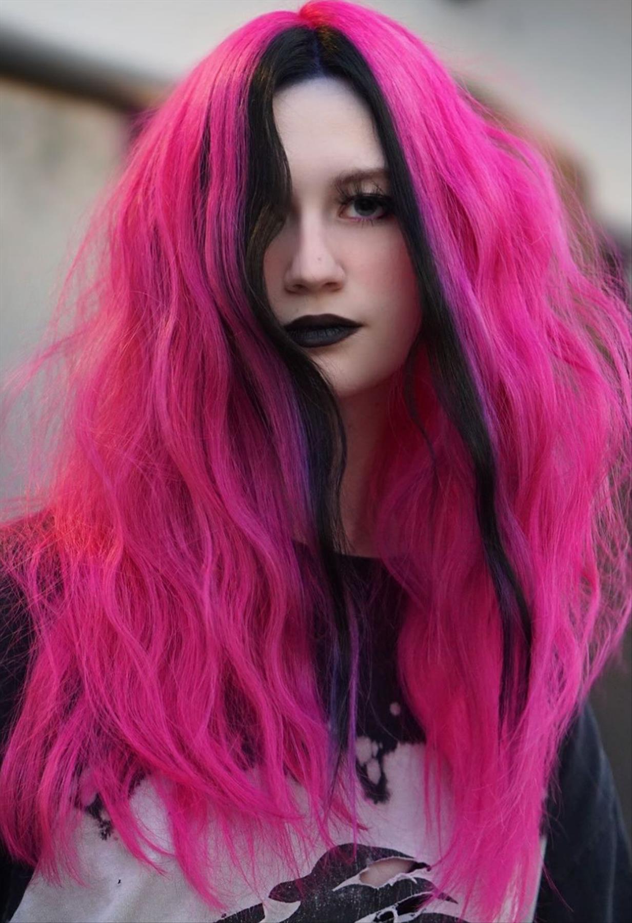 Cool Two-Tone Hair Colors For Fall Hair Dye Ideas