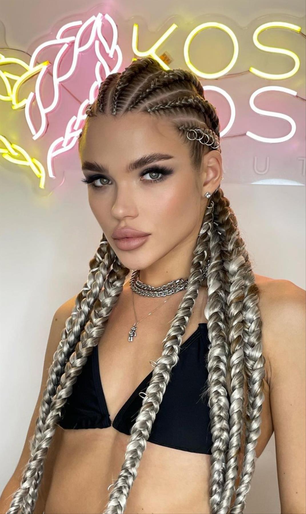 Cool braided hairstyle for your next look