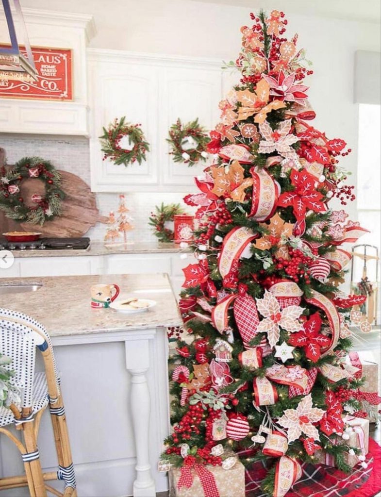 38 Festive Christmas tree decoration ideas for 2022 - Lily Fashion Style