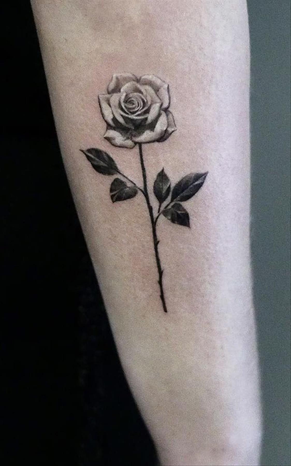 Rose tattoo designs for your first tattoo attempt
