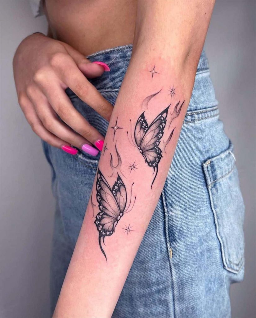Charming butterfly tattoos for women in 2023
