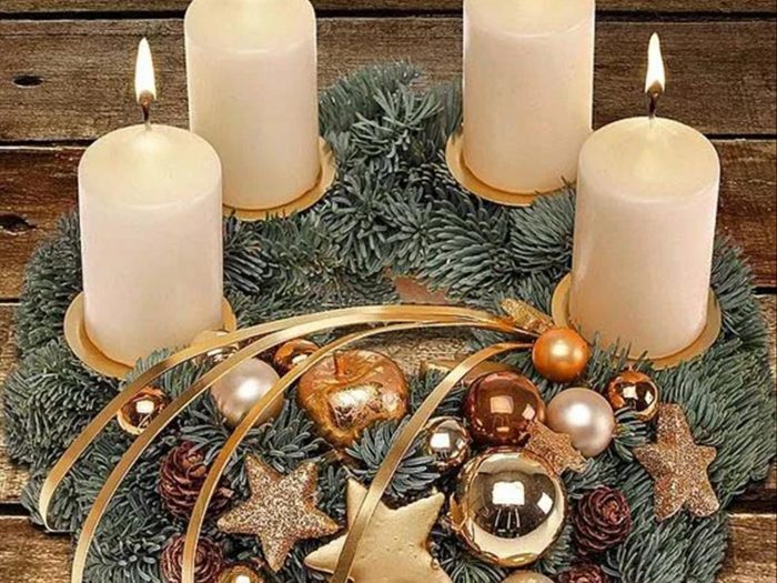 DIY Christmas candles decor aesthetic now with family