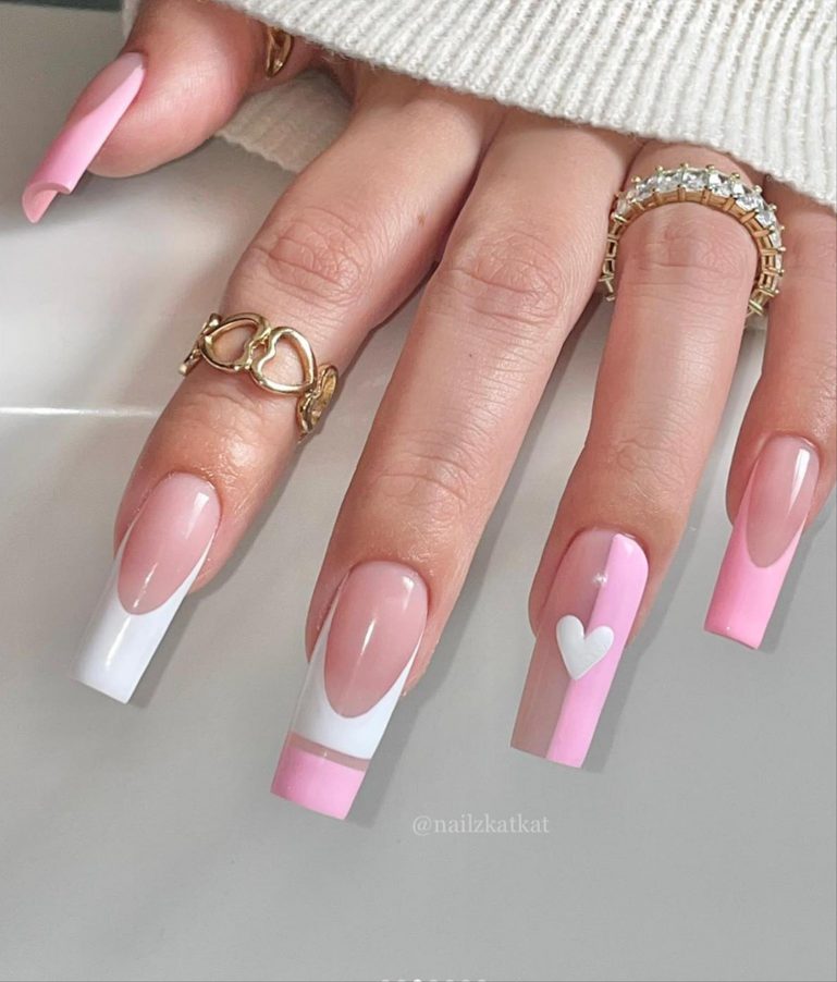 62 Pretty Short Valentines Day Nails Perfect For February