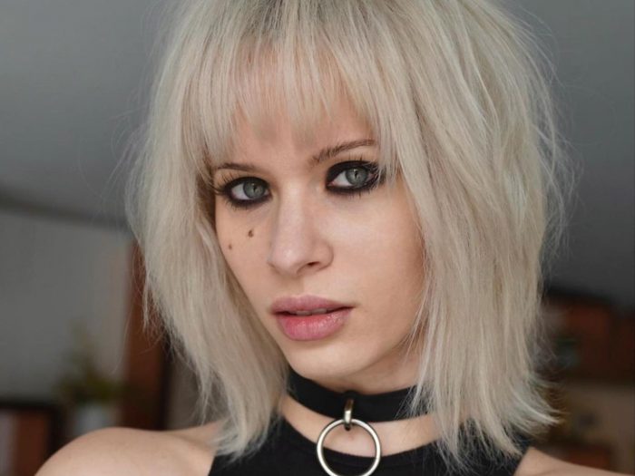 Best shaggy lob haircuts with bangs for cool girls