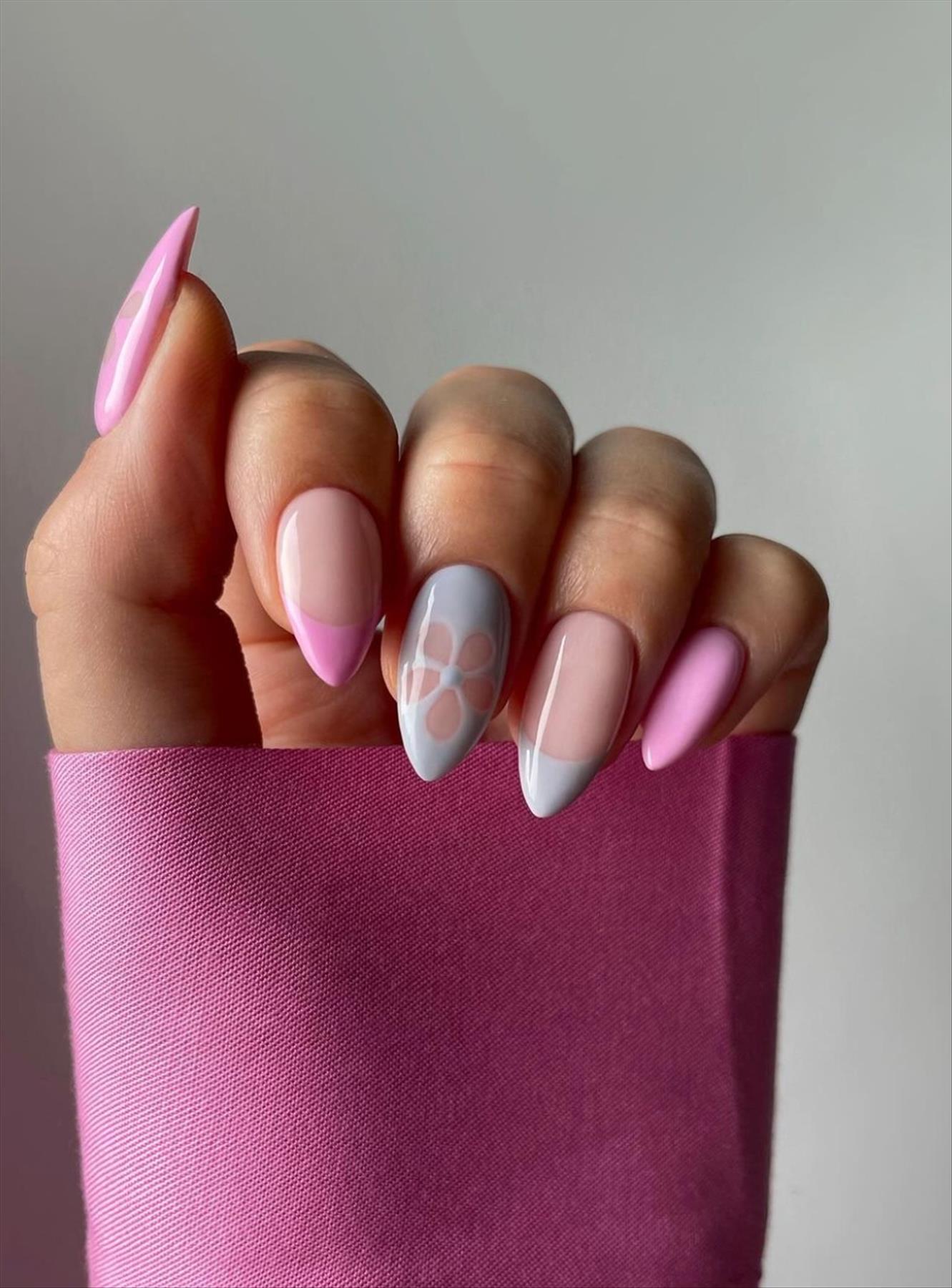Fresh Short Almond Nails for a Stylish Summer Look
